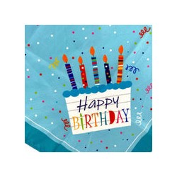 Bandana Feliz Cumpleaños Azul Unitalla