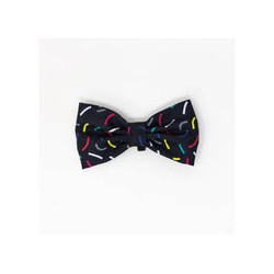Collar con moño confetti color negro Talla S