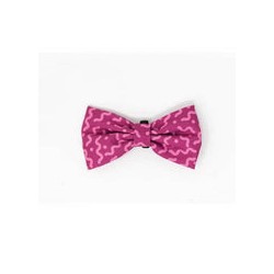 Collar con moño spaguetti Fucsia Talla S