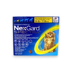 Nexgard Spectra 3 Tabletas 3.6 a 7.5 kg