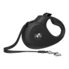 Correa Retractil Negra Perro Talla S
