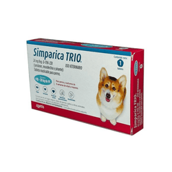 Simparica Trio 1 Masticable 24mg 10 a 20kg