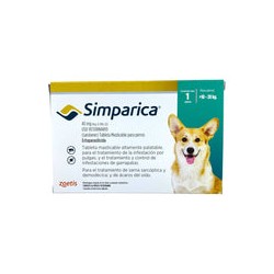 Simparica 1 Masticables 40 mg 10 a 20kg