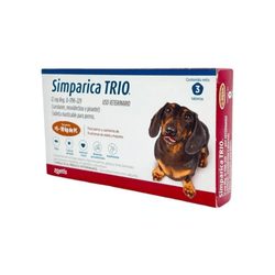 Simparica Trio 3 Masticables 12 Mg 5 a 10 Kg
