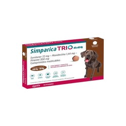 Simparica Trio 1 Masticable 72 mg 40 a 60 kg