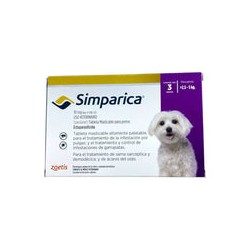 Simparica 10 Mg 3 Tabletas  2.5 a 5 Kg