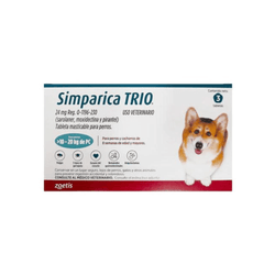 Simparica Trio 3 Masticables 24mg 10 a 20kg