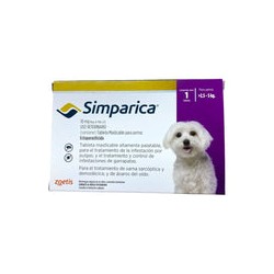 Simparica 1 Masticable 10 Mg 2.5 a 5kg