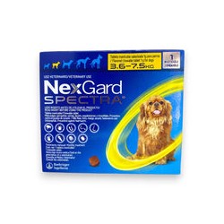 Nexgard razas pequeñas Spectra 1 Tableta 3.6 a 7.5 Kg