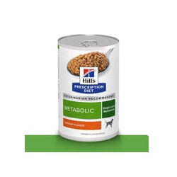 12 Latas Hills Metabolic, Pérdida y Mantenimiento del Peso, con Pollo para Perro, 369 g