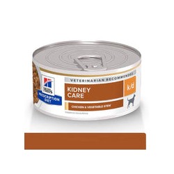 24 Latas Hill's kidney care k/d Perro Mini Estofado (Pollo y Vegetales) 156 gr