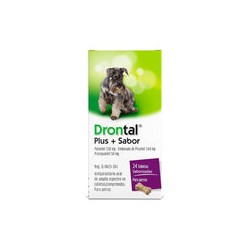 Drontal Plus Perros Tasty Flavour  24 Tabletas, Elanco