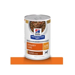 Hill's urinary care 12 Latas c/d Multicare, Cuidado Urinario, para Perro, Estofado de Pollo y Vegetales, 354 g