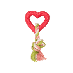 Fancy Pets Caucho Corazon con Cuerda